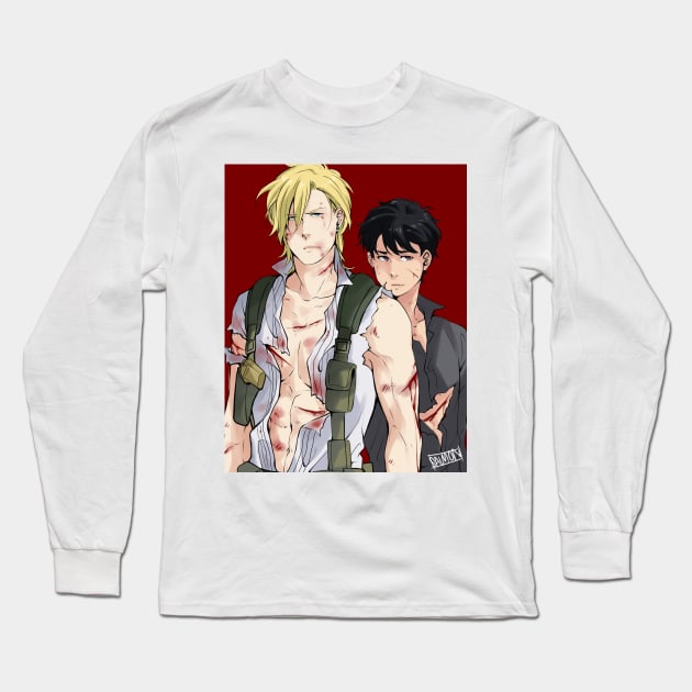 Ash and Eiji Rambo Long Sleeve T-Shirt by MykaAndSalmon